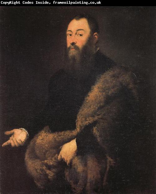 Jacopo Tintoretto Portrait of a Gentleman in a Fur